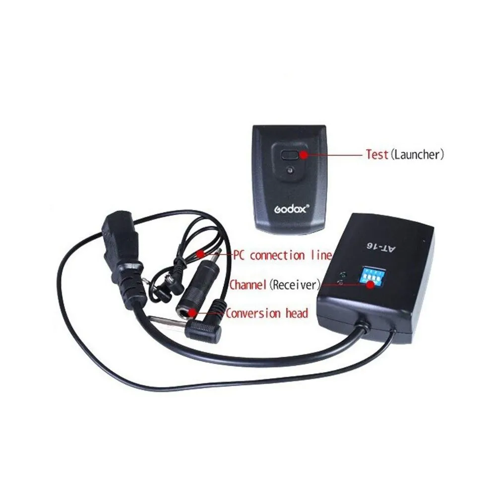 Godox 16 Channels Wireless Flash Trigger with Receiver Set, At-16 6