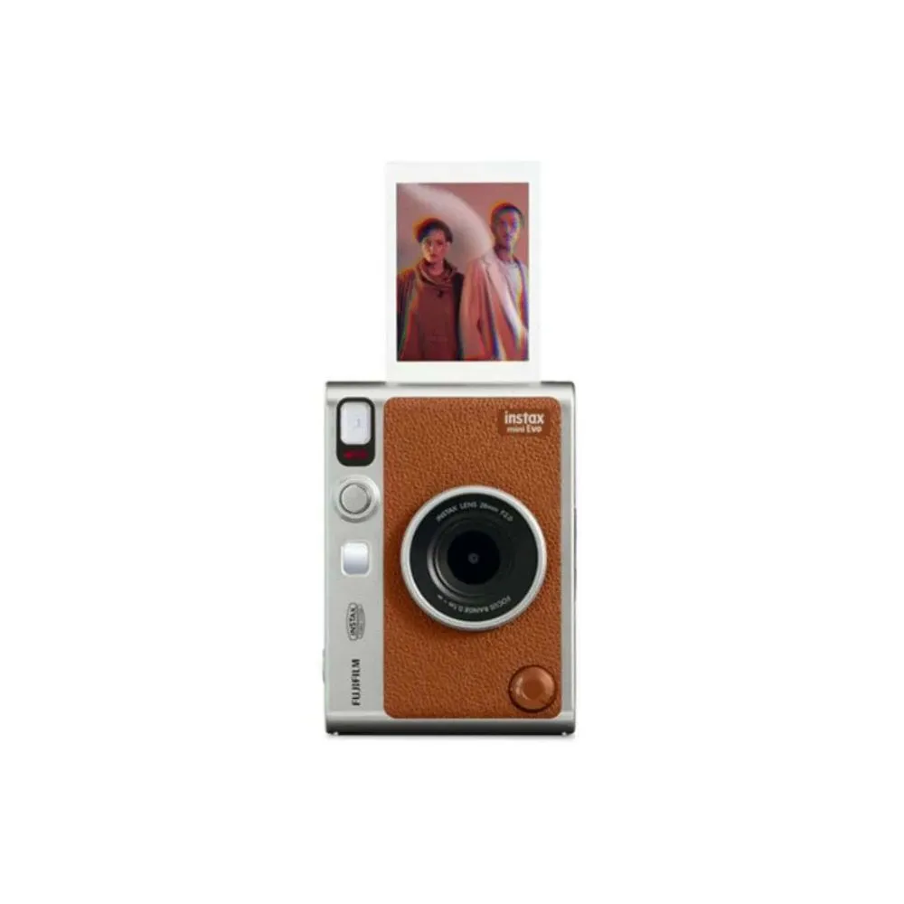 FUJIFILM INSTAX MINI EVO Hybrid Instant Camera (Brown 3