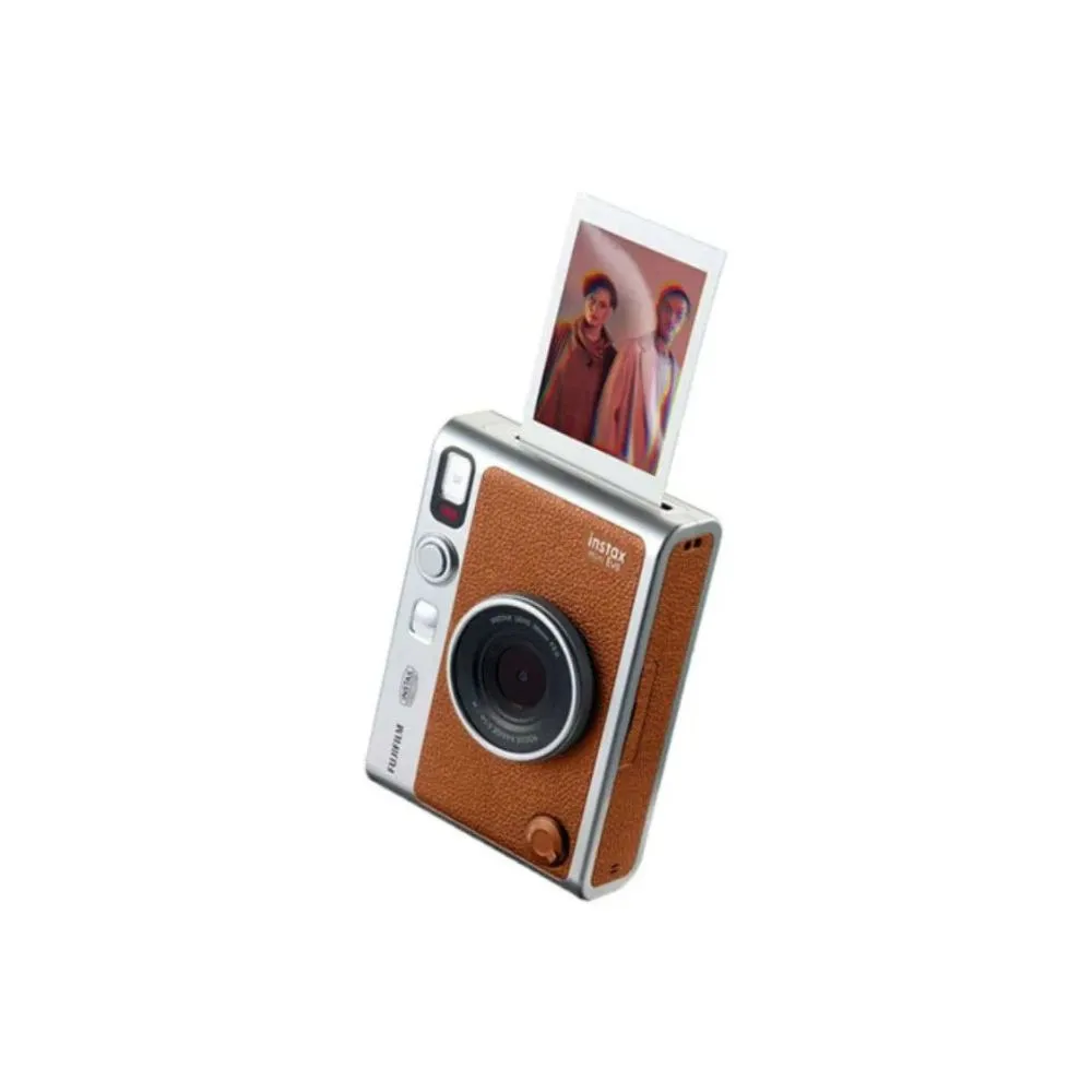 FUJIFILM INSTAX MINI EVO Hybrid Instant Camera (Brown 4