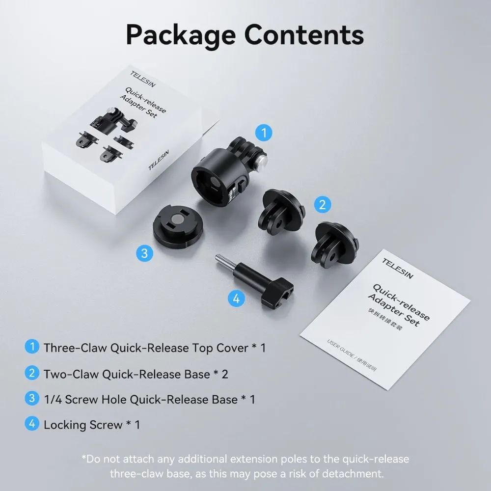 TELESIN ElectronGeek Mount Adapter Base for GoPro Accessories 6
