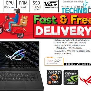 Asus ROG Zephyrus G15 Ultra Slim Gaming Laptop RTX3080