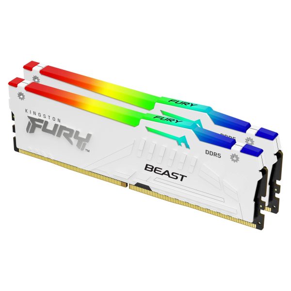 Kingston FURY Beast RGB 16GB DDR5 5600 MHz WHITE
