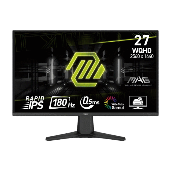 MSI MAG 275QF, 27″ 2K (2560×1440) WQHD 180Hz 0.5ms, Rapid IPS Gaming Monitor