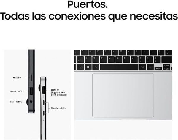 SAMSUNG GALAXY BOOK 4 PRO INTEL ULTRA 7 155H/16/512GB NVME/14" 3K OLED TOUCH 120Hz/WIN 11 GREY - Image 2