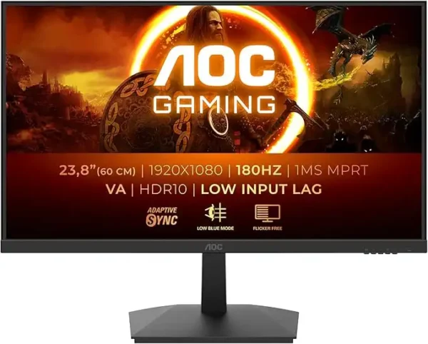 AOC 24G15 24-Inch Gaming Monitor with a VA Panel, 180Hz