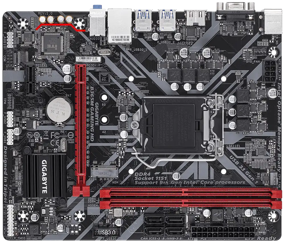 GIGABYTE B365 8/9TH GEN Motherboard