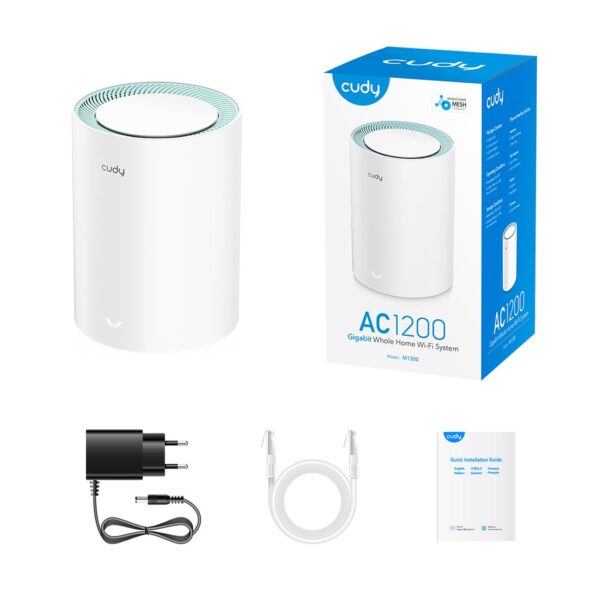 Cudy M1300 (1-pack) AC1200 Dual Band Whole Home Wi-Fi Mesh Gigabit Router - Image 3
