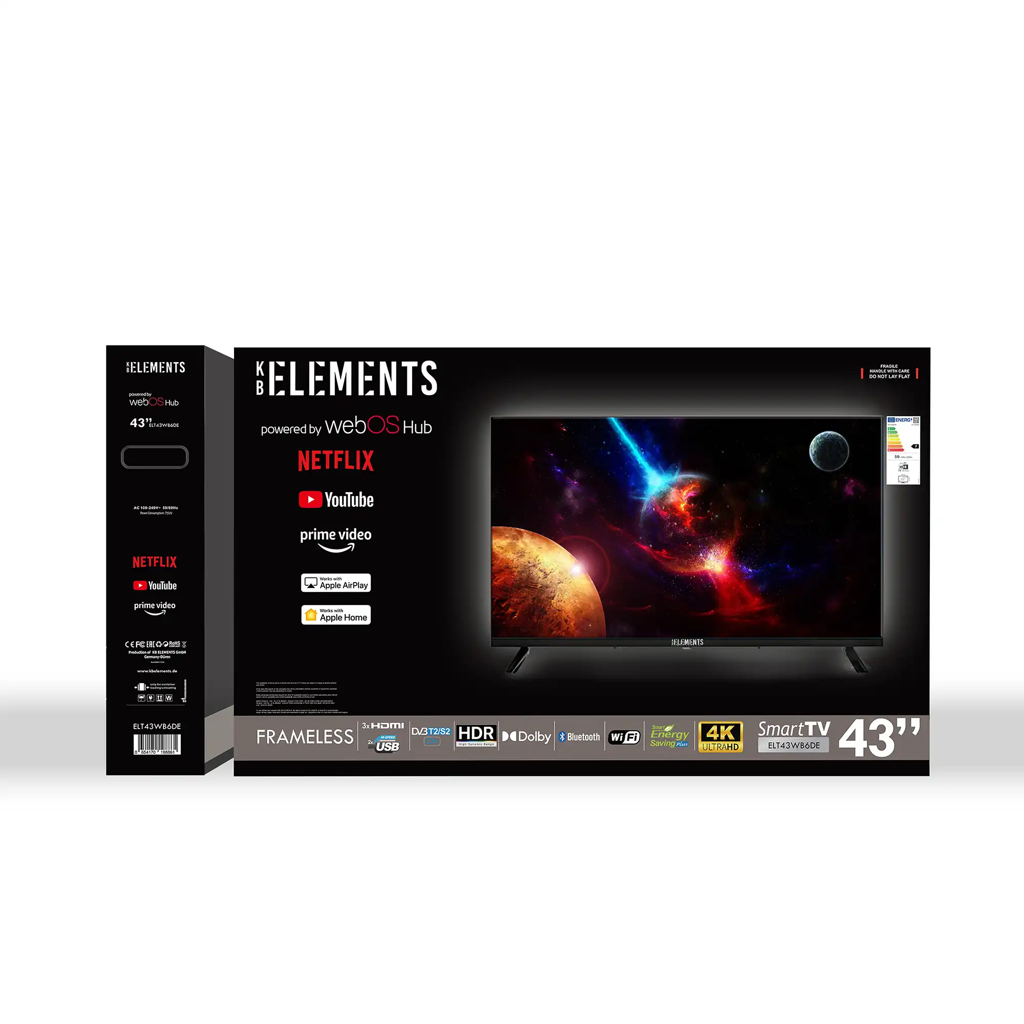 ELEMENTS 43'' LED TV UHD 4K SMART Frameless - WebOS - Image 7