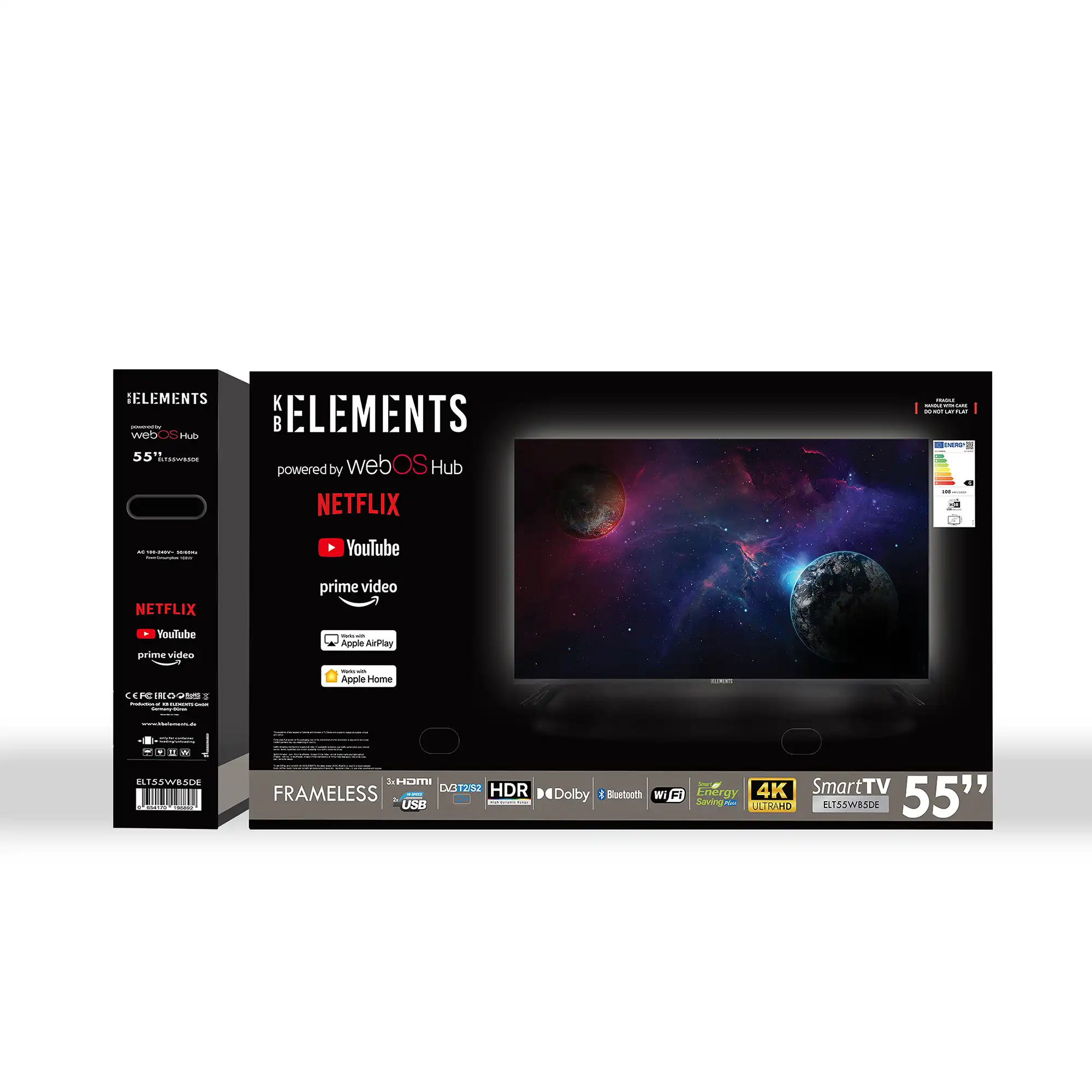 ELEMENTS 70'' QLED TV UHD 4K SMART Frameless -WebOS - Image 7