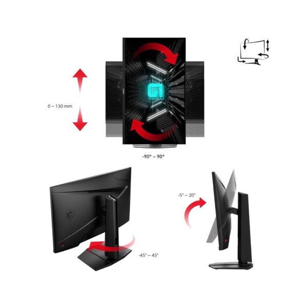 MSI 27″ G274QPF E2 180Hz 1ms 2K IPS HDR400 USB-C Gaming Monitor - Image 3
