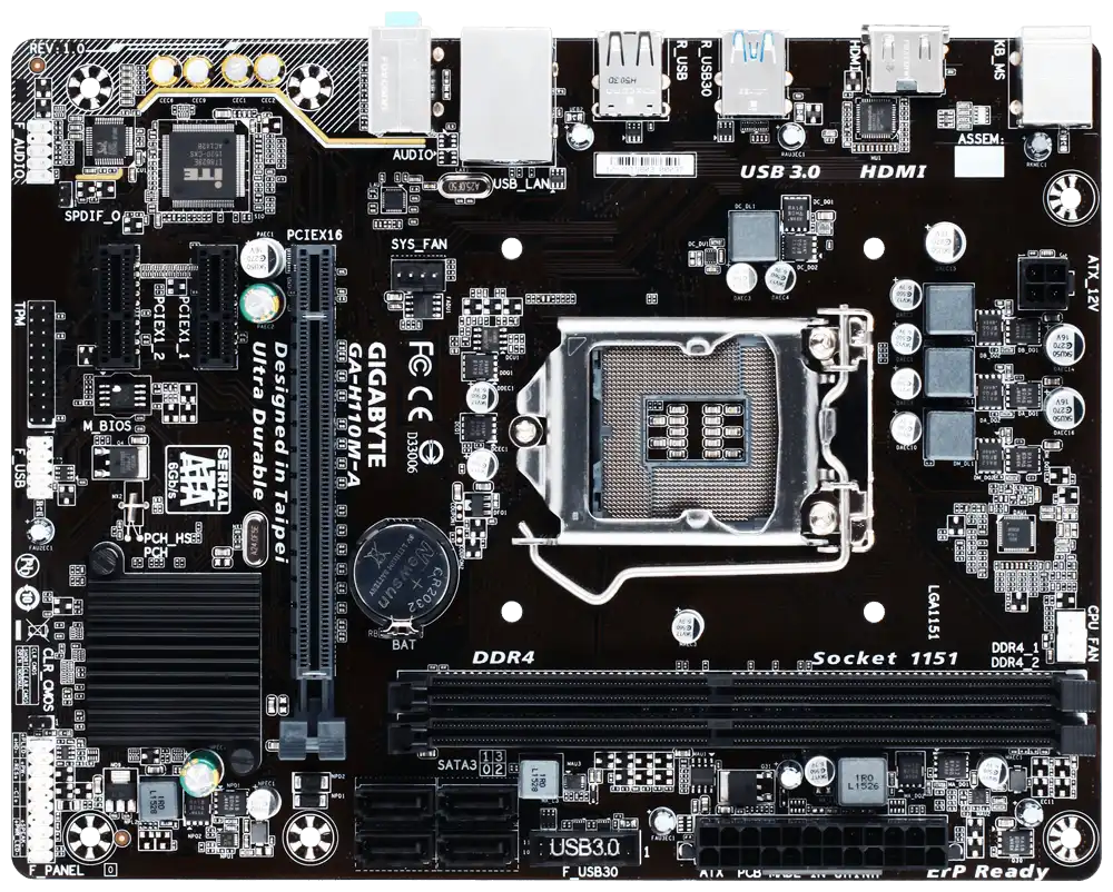 Motherboard H110(GEN 6/7/8/9)