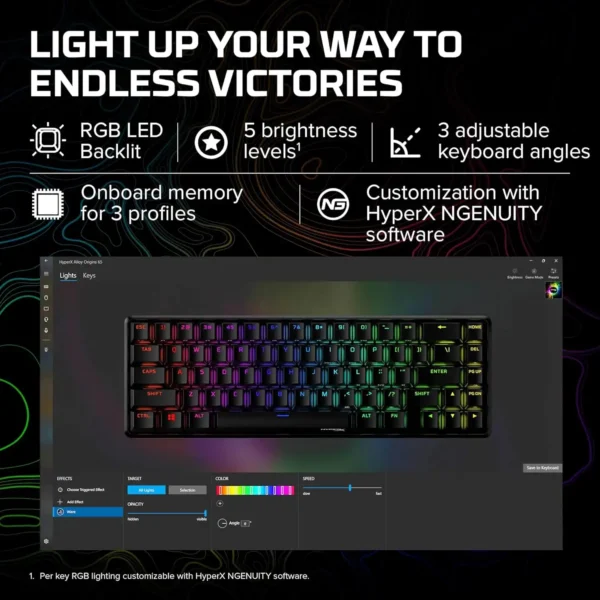 HyperX Alloy Origins 65 - Mechanical Gaming Keyboard - Image 2