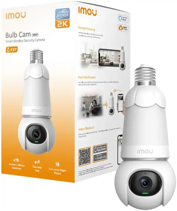 Bulb Cam 3MP Indoor Wifi Cctv Camera