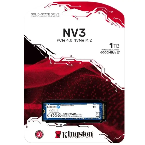 KINGSTON NV3 1TB M.2 PCIe 4.0 NVMe SSD