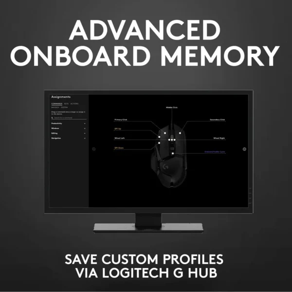 Logitech G502 HERO High Performance Wired Gaming Mous - Image 4