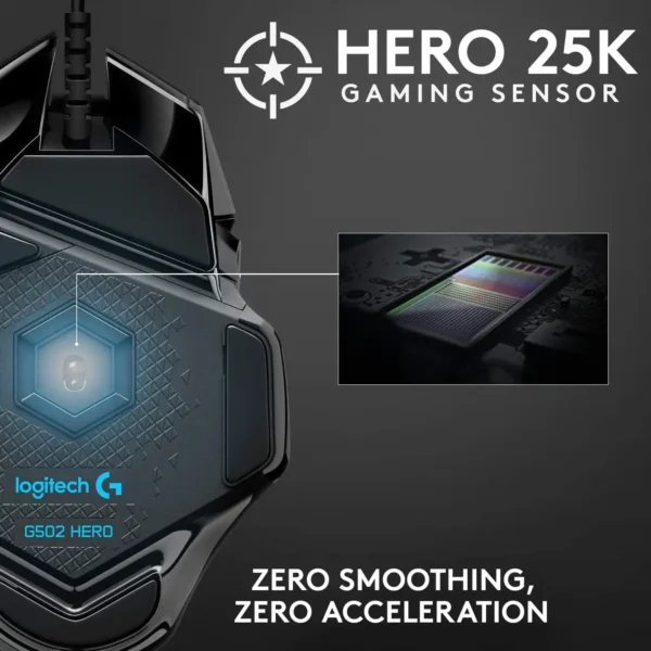 Logitech G502 HERO High Performance Wired Gaming Mous - Image 7