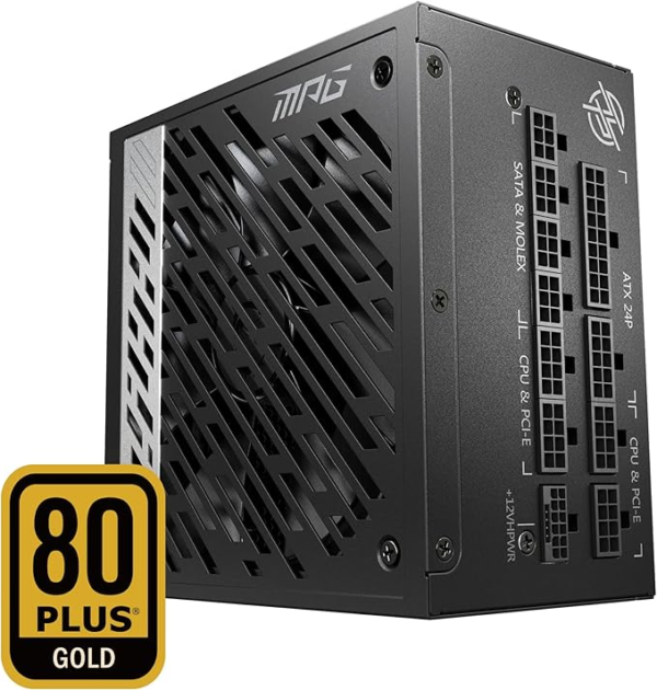 MSI MAG A1000GL PCIE5 1000W 80+ Gold ATX Fully Modular Power Supply - Image 2