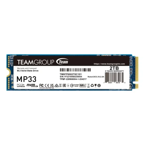 Team Group MP33 SSD 2TB PCIe - Image 2