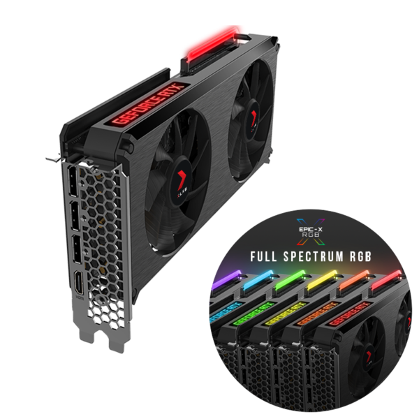 PNY GeForce RTX 3060 Ti 8GB XLR8 Gaming REVEL EPIC-X RGB Dual Fan Edition - Image 3