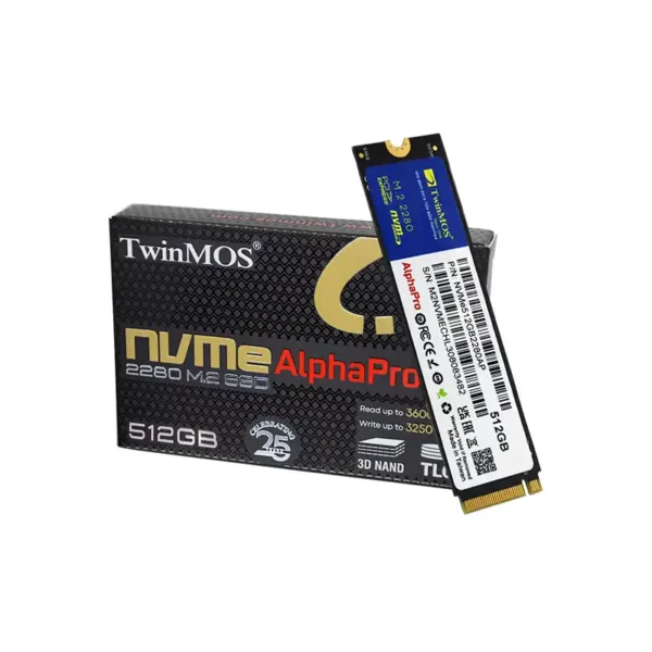 TWINMOS AlphaPro 512GB NVME PCIE M.2 SSD Hard Drive