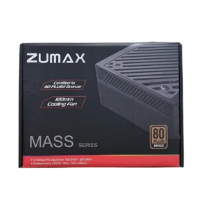 Zumax 750W Power Supply | 80+ Bronze Certified, High-Efficiency PSU for Gaming & Workstations