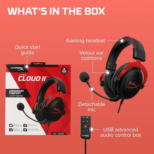 HyperX Cloud II - Gaming Headset - Image 2