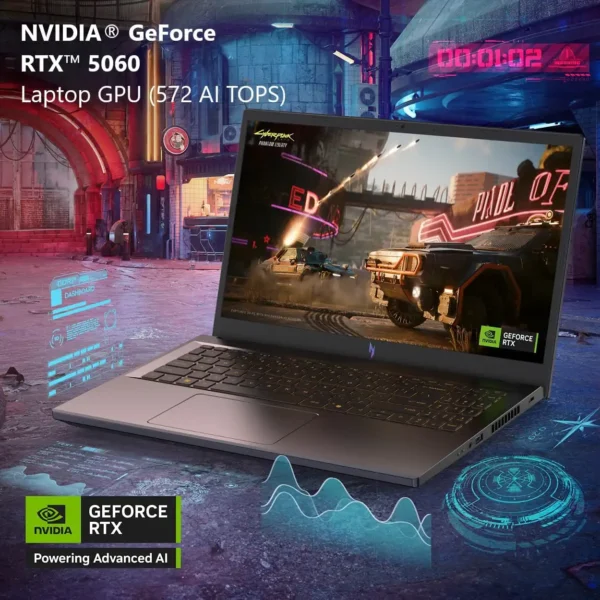 Acer Nitro V15 i9 Laptop – RTX 4060, 16GB RAM, 1TB SSD, 165Hz - Image 2