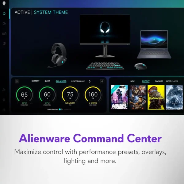 Alienware AC16250 – 16" WQXGA, i7-240H, RTX 5060, 1TB SSD - Image 7