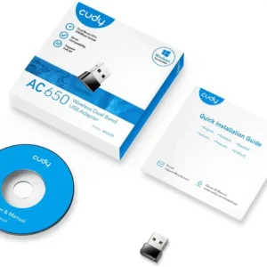 Cudy AC 650Mbps USB WiFi Adapter – Dual Band, Nano Size