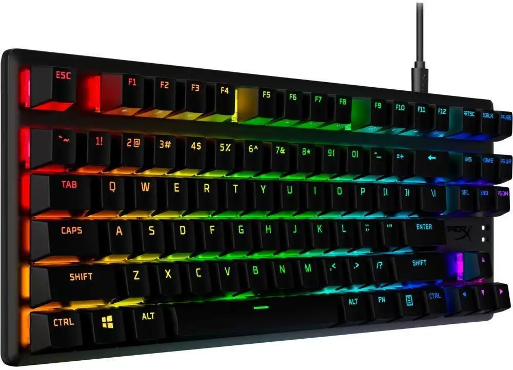 HyperX Alloy Origins PBT HX Aqua Mechanical Gaming Keyboard - Image 4