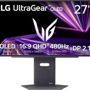 LG UltraGear 27” OLED Gaming Monitor – 480Hz, 0.03ms, QHD