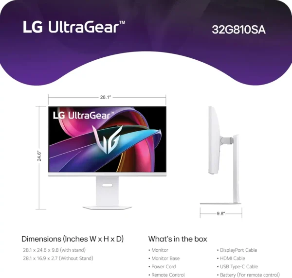 LG 32” 4K UHD Smart Monitor – IPS, 144Hz, HDR10 - Image 6