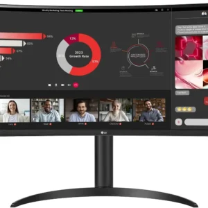 LG 34WR55QC-B 34” Curved WQHD Monitor – 100Hz, USB Type-C