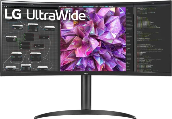LG 34WQ75C-B 34" Curved WQHD IPS Monitor with USB-C