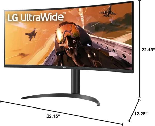 LG 34WQ75C-B 34" Curved WQHD IPS Monitor with USB-C - Image 5