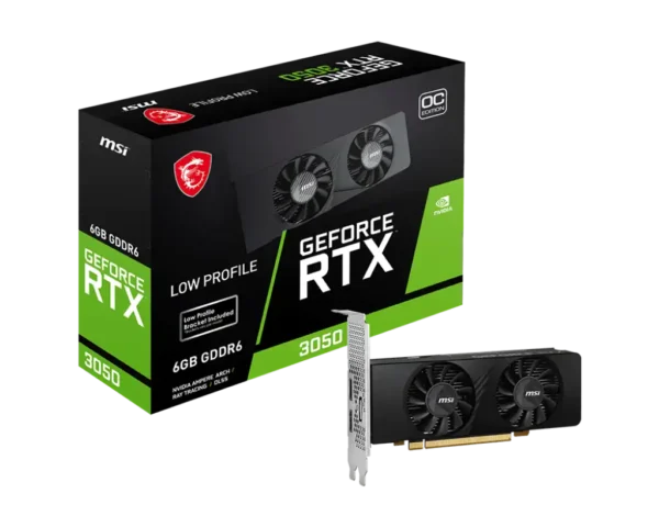 MSI Gaming RTX 3050 LP 6G OC Graphics Card (NVIDIA RTX 3050)