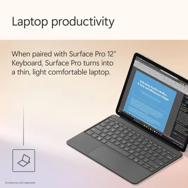 Microsoft Surface Pro 12" – Snapdragon X Plus, 16GB RAM, 512GB SSD - Image 4