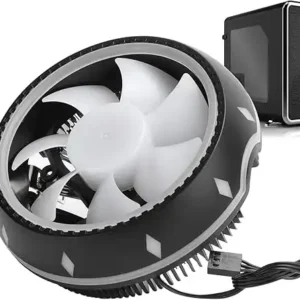 RGB CPU Cooler, Desktop Host Fan Heat Sink, Silent Computer Fan