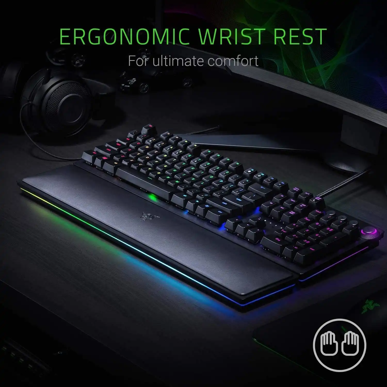 Razer Huntsman Elite Gaming Keyboard – Opto-Mechanical Switches - Image 5