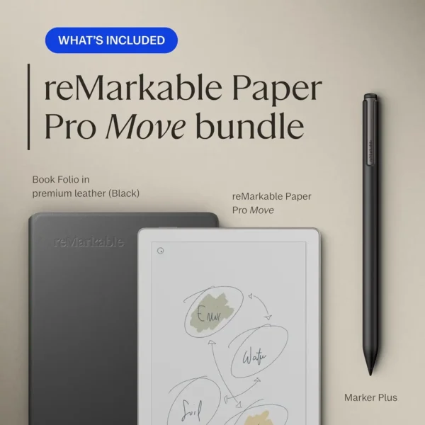 reMarkable Paper Pro Move – Bundle with Marker Plus & Leather Folio - Image 3