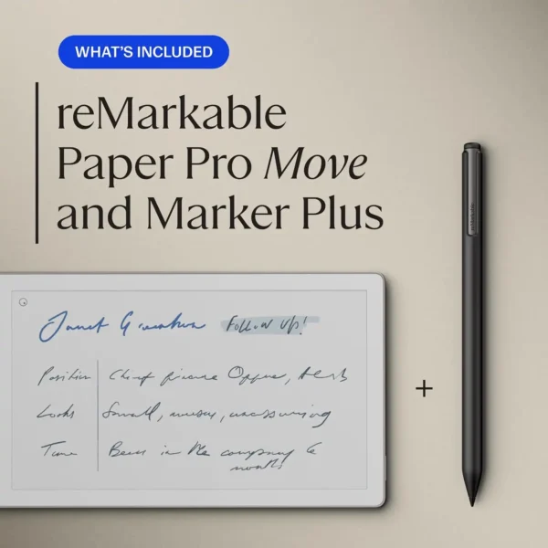 reMarkable Paper Pro Move – 7.3" Tablet + Marker Plus, Silver - Image 2