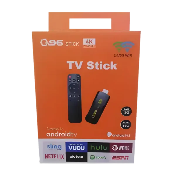 Q96 Smart TV Stick – 4K Android 12.1, Dual Wi-Fi