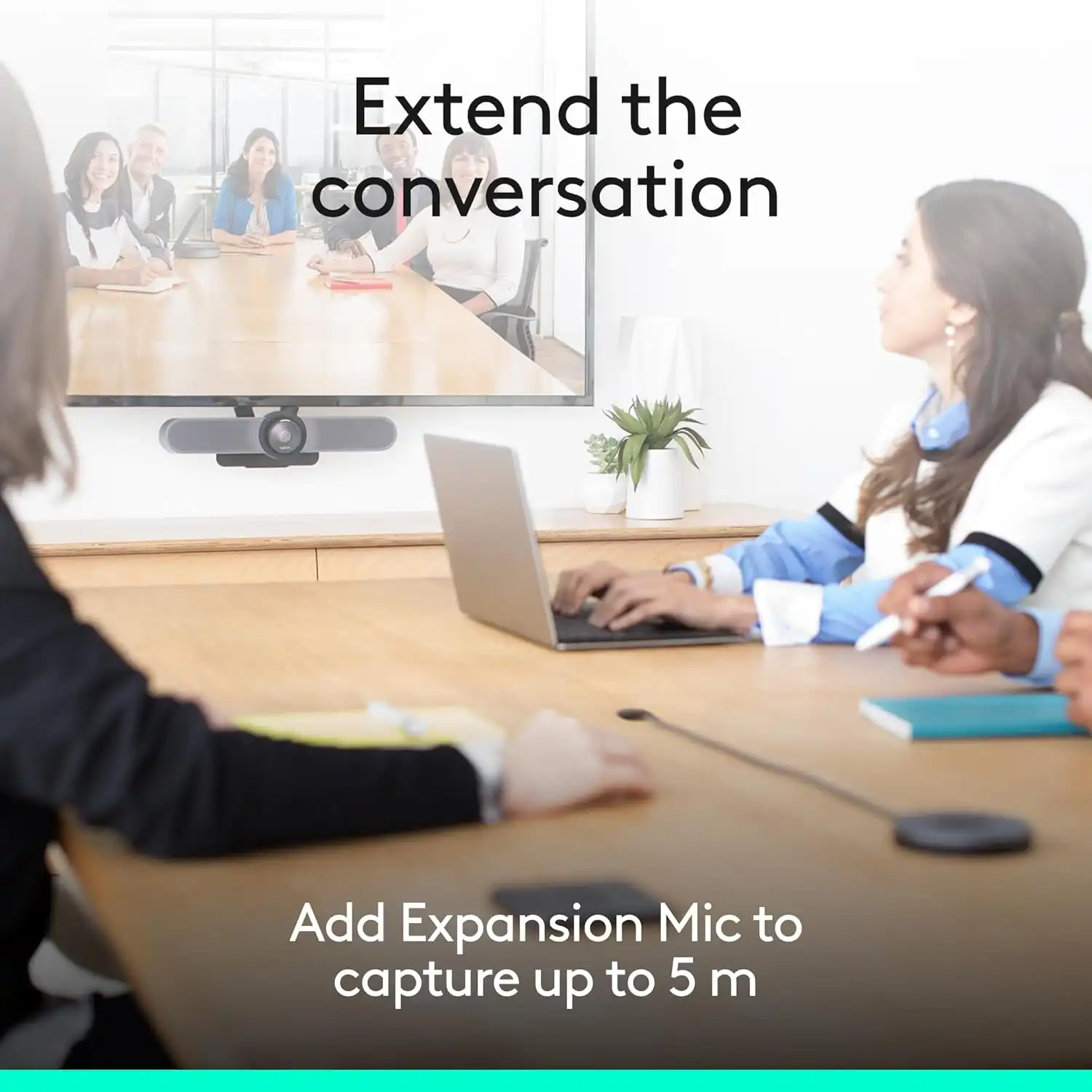 Logitech Expansion Mic for MeetUp – Extended Room Microphone - Image 2