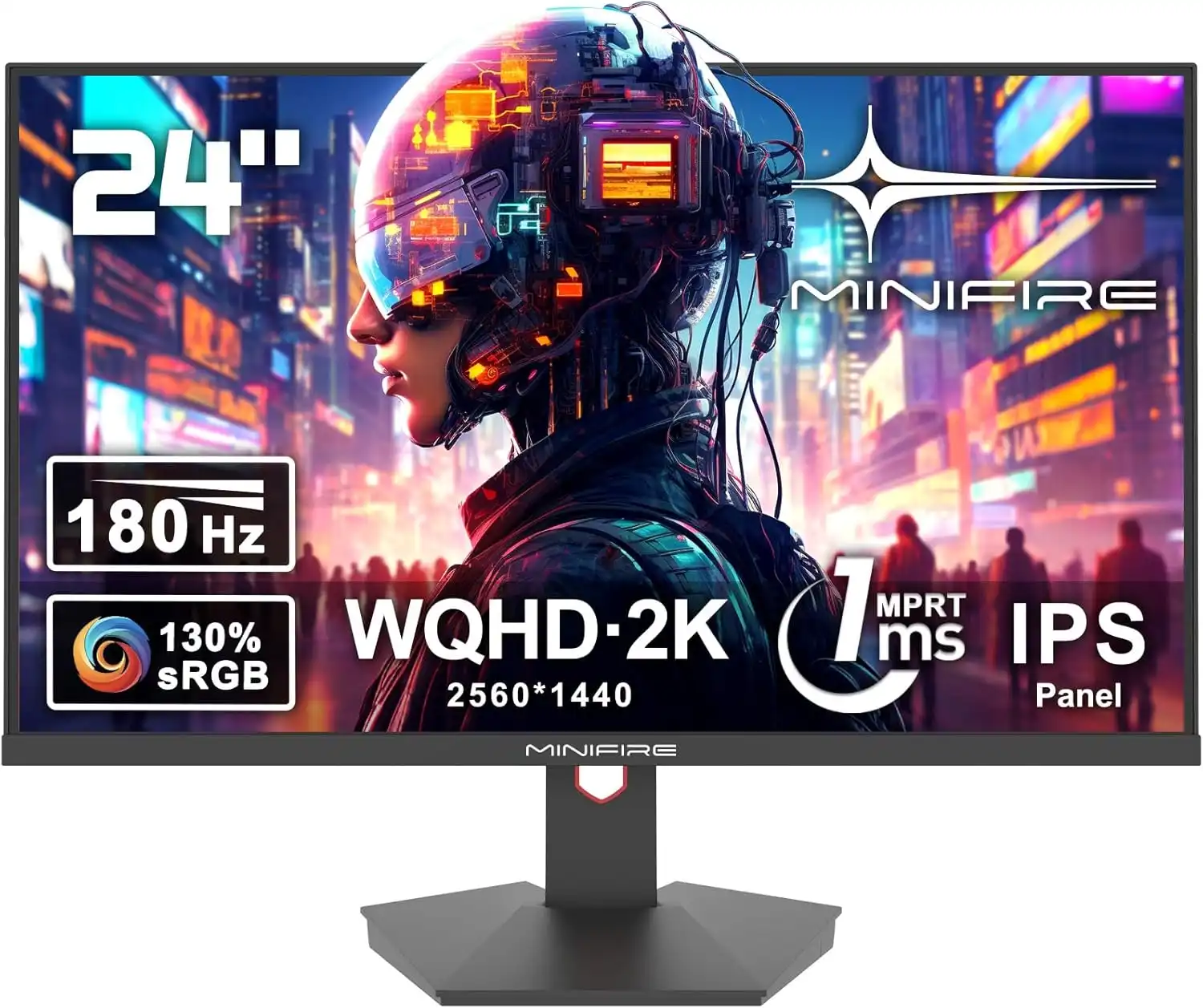 Minifire MFG24X5Q – 24" QHD 180Hz 1ms Gaming Monitor