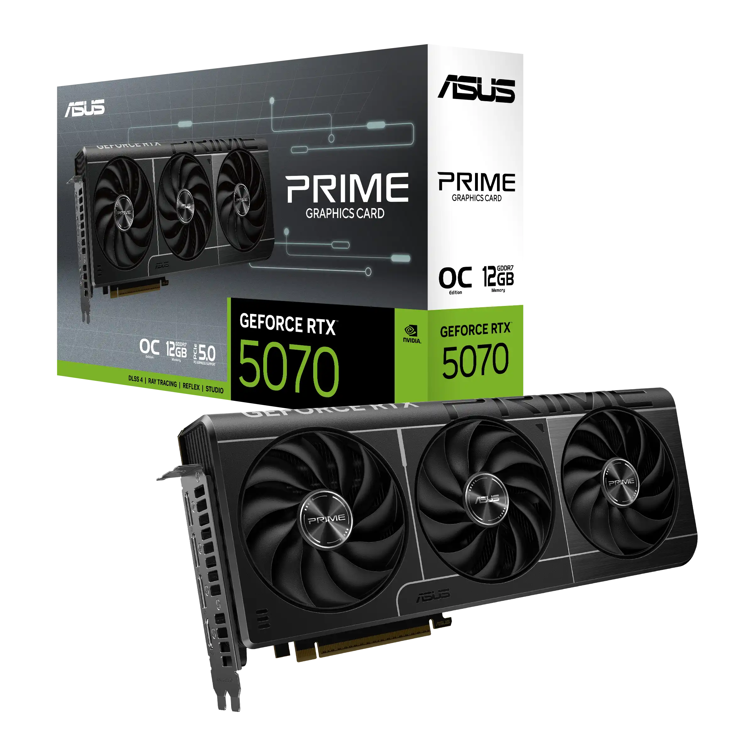 ASUS PRIME GeForce RTX 5070 12GB GDDR7 OC – High-End Gaming GPU