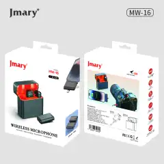 Jmary MW-16 3-in-1 Clip-On Wireless Mic for iPhone & Android