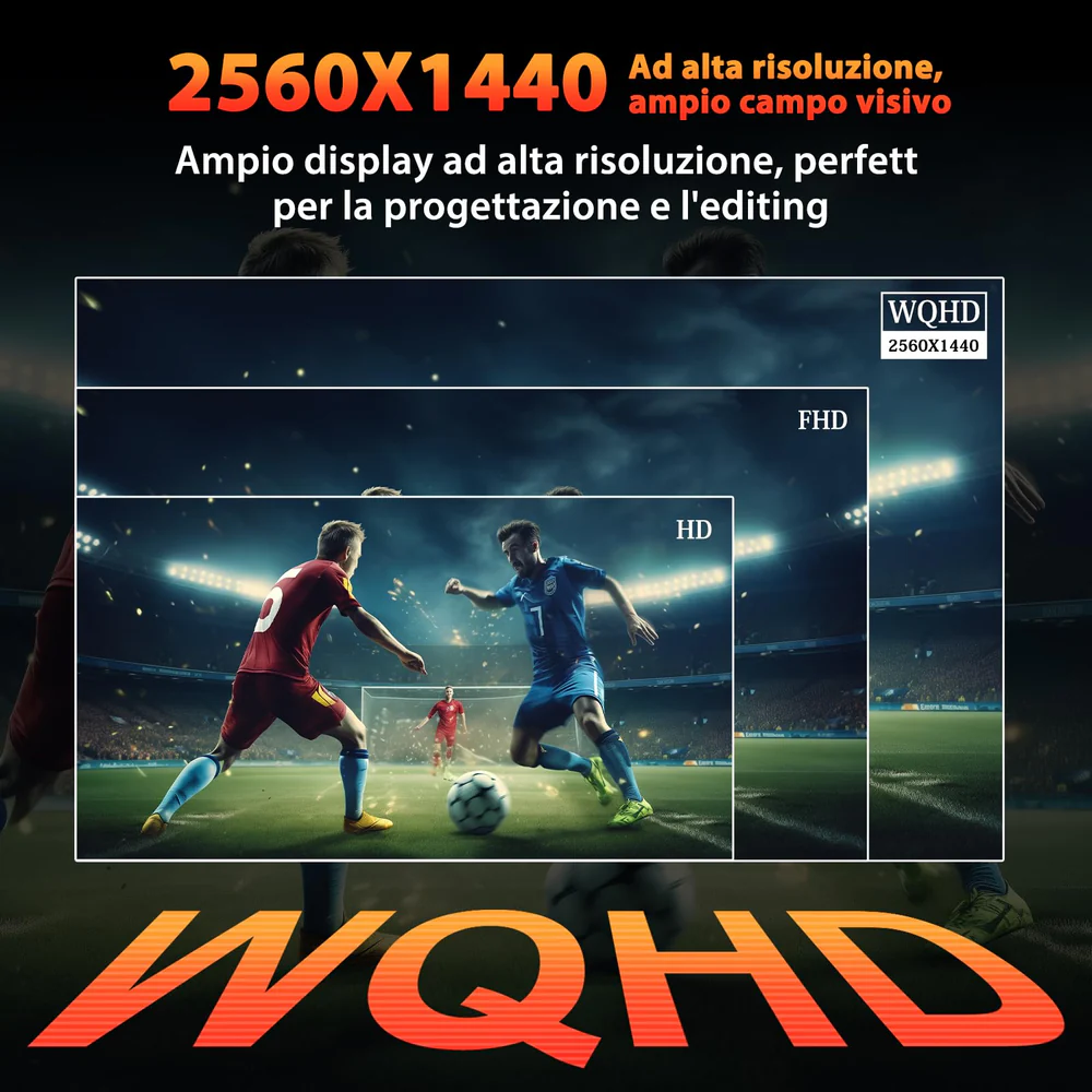 MINIFIRE MF27X3AQ 27" 2K Monitor 75Hz Type-C HDMI DP - Image 3