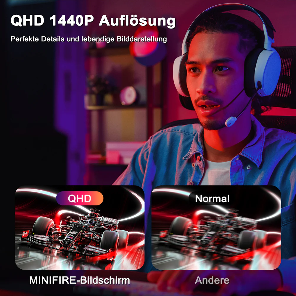 MINIFIRE MFG27F4Q 27” 2K WQHD Monitor – 180Hz, HDMIx2 + DPx2 - Image 8