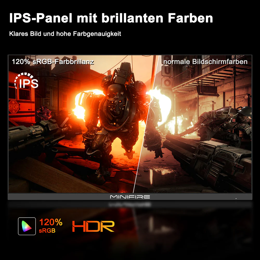 MINIFIRE MFG27F4Q 27” 2K WQHD Monitor – 180Hz, HDMIx2 + DPx2 - Image 7