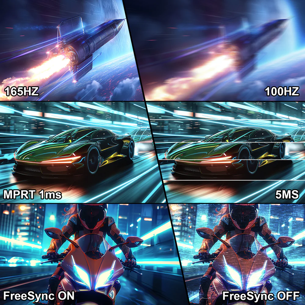 MINIFIRE MFG34C5Q 34-Inch Curved Gaming Monitor, WQHD, HDMI + DP - Image 6